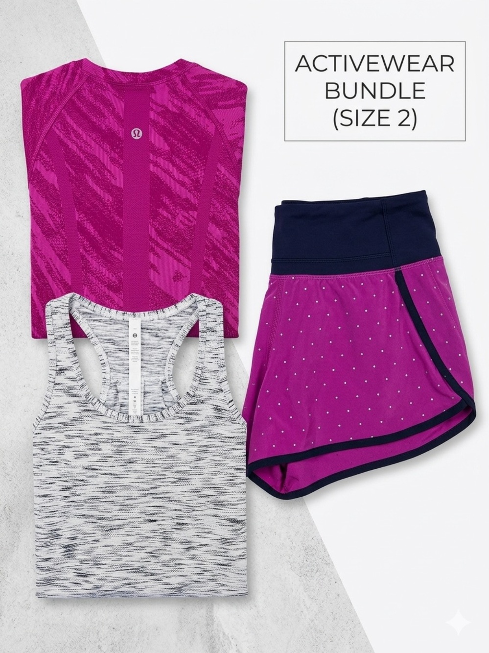 Lululemon Size 2 Activewear Bundle (3 Pieces)